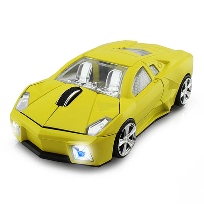 Cute Ergonomic Wireless Mouse Car 1600DPI USB