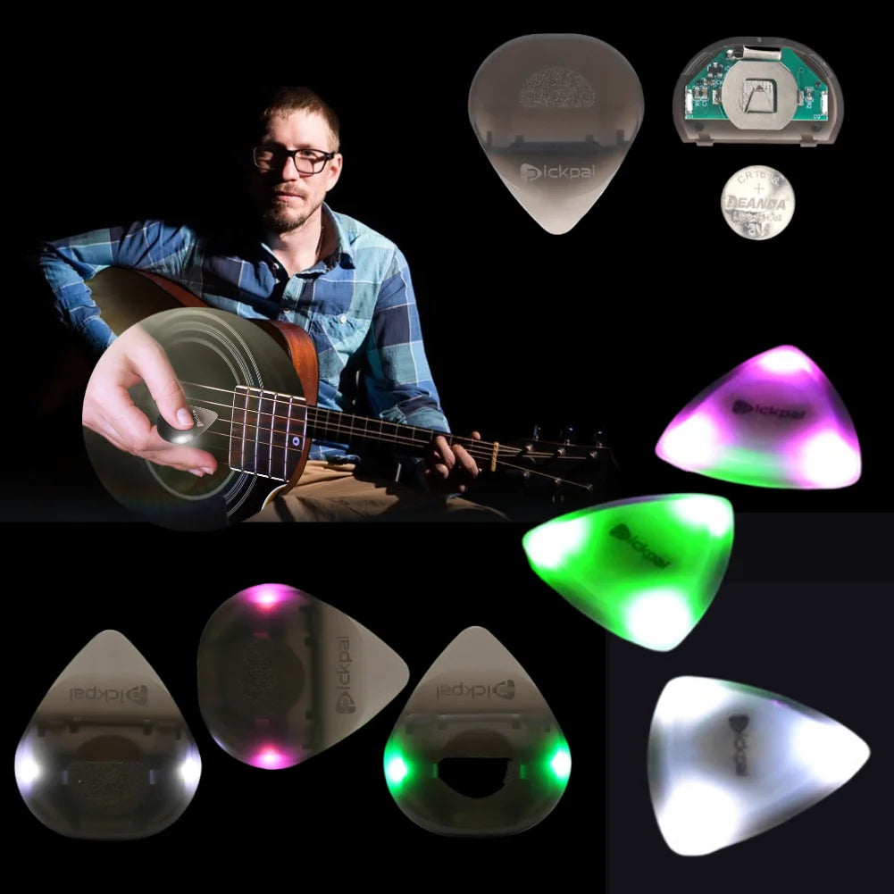 Guitar Touch Luminous Pick with High-Sensitivity LED Light