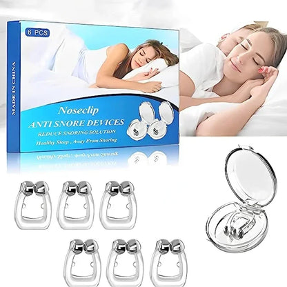 Magnetic Anti Snore Device Silicone Nose Clips 2/4/6pcs