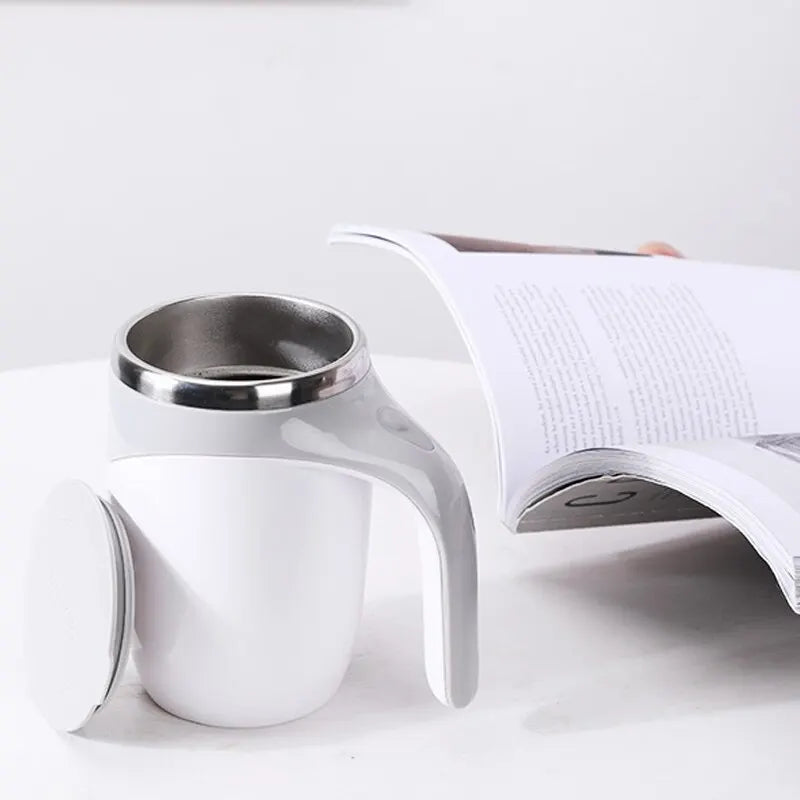 Automatic Stirring Cup Mug Rechargeable Portable Coffee Electric Stirring Stainless Steel